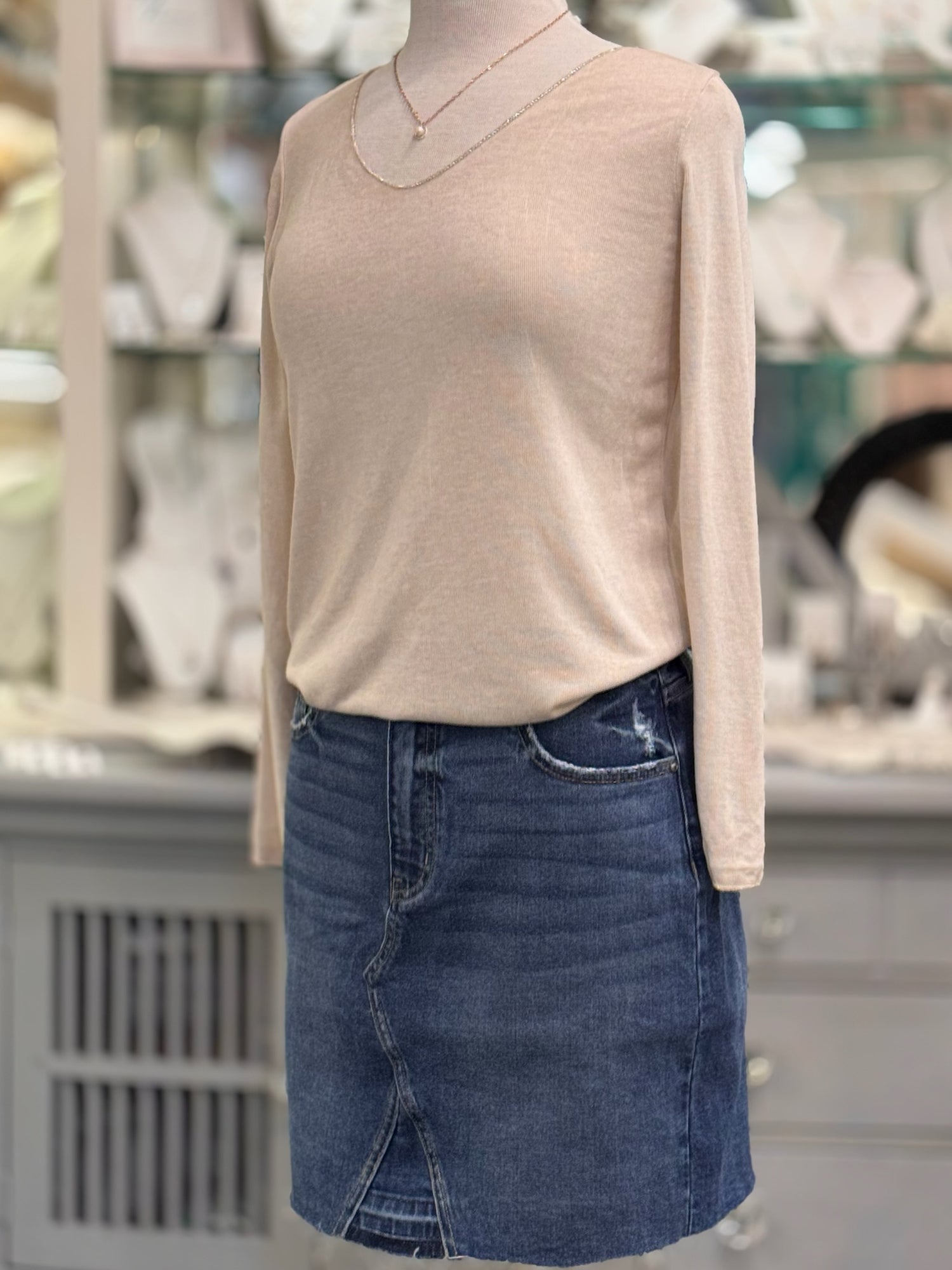 Elise Top in Beige