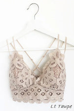light taupe lace bralette 
