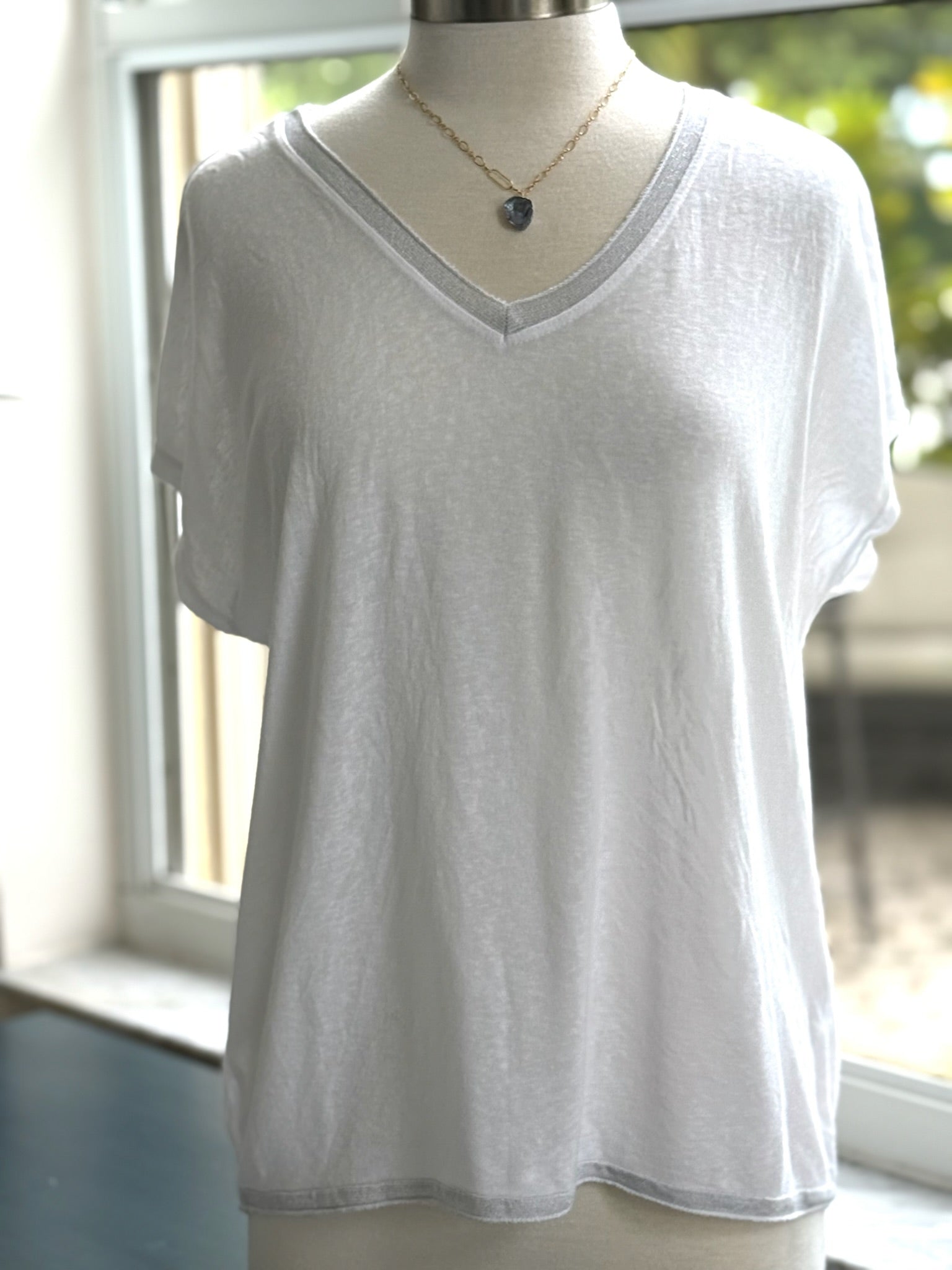 Grace Italian Top in white