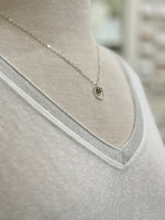 Grace Lightweight Sweater in White close up
