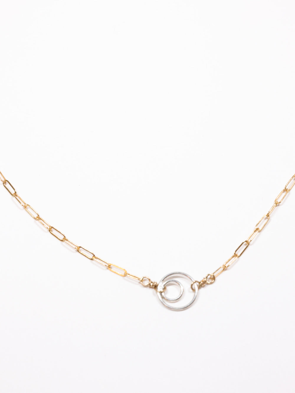 Convergent Circles necklace - Gold