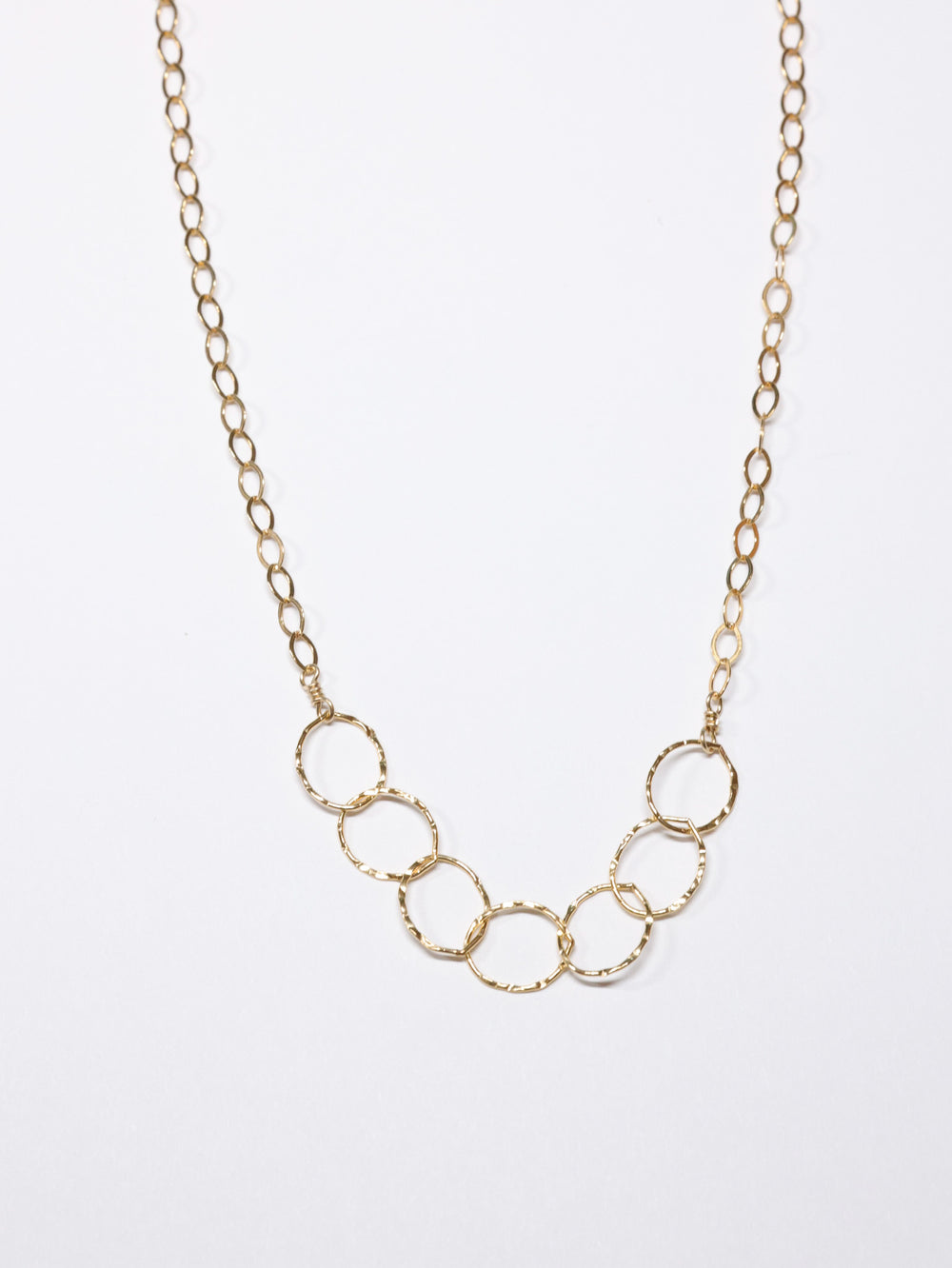 Medium Circles Necklace -Gold Filled