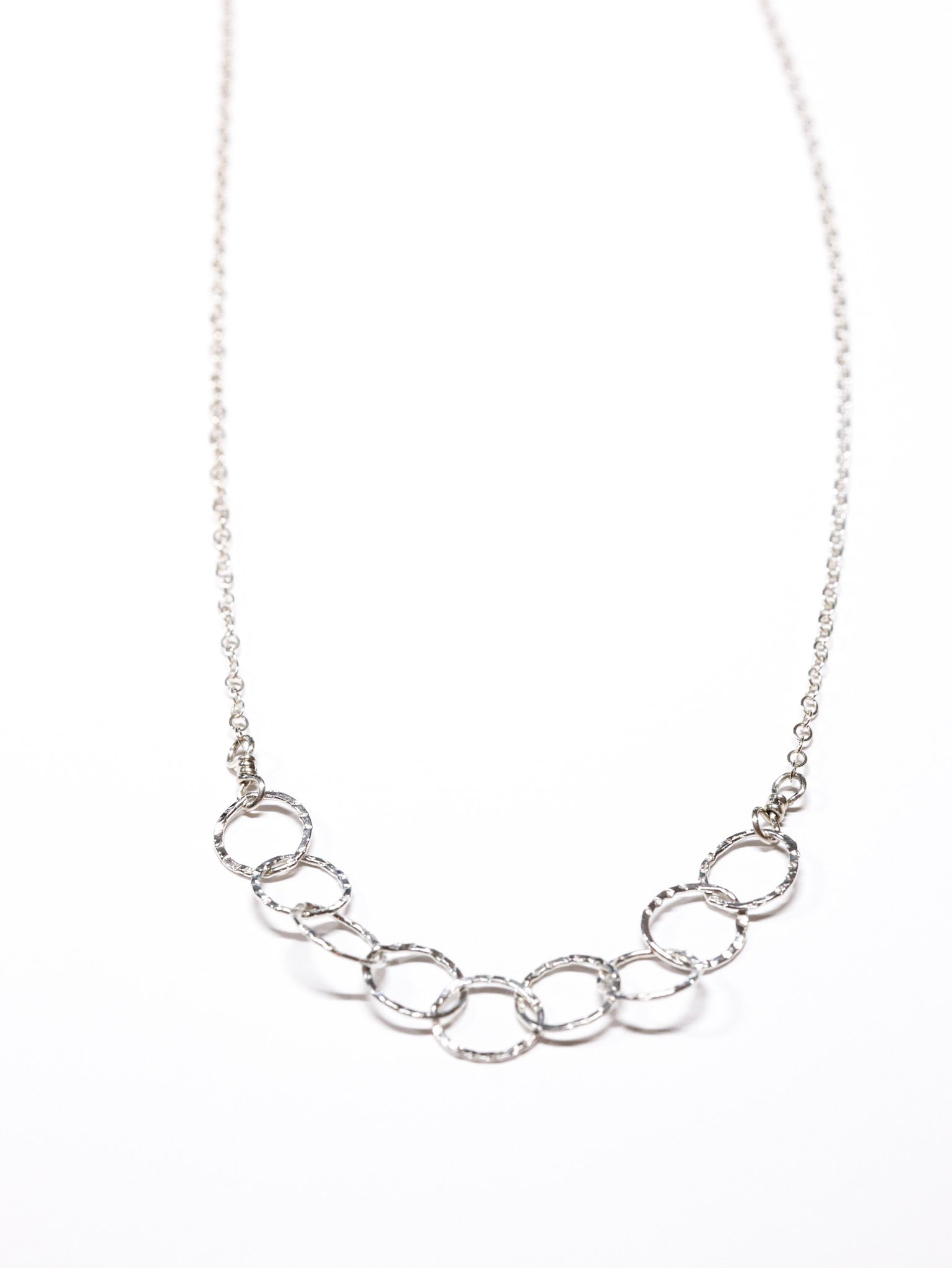 Smaller Circles Necklace -Sterling Silver