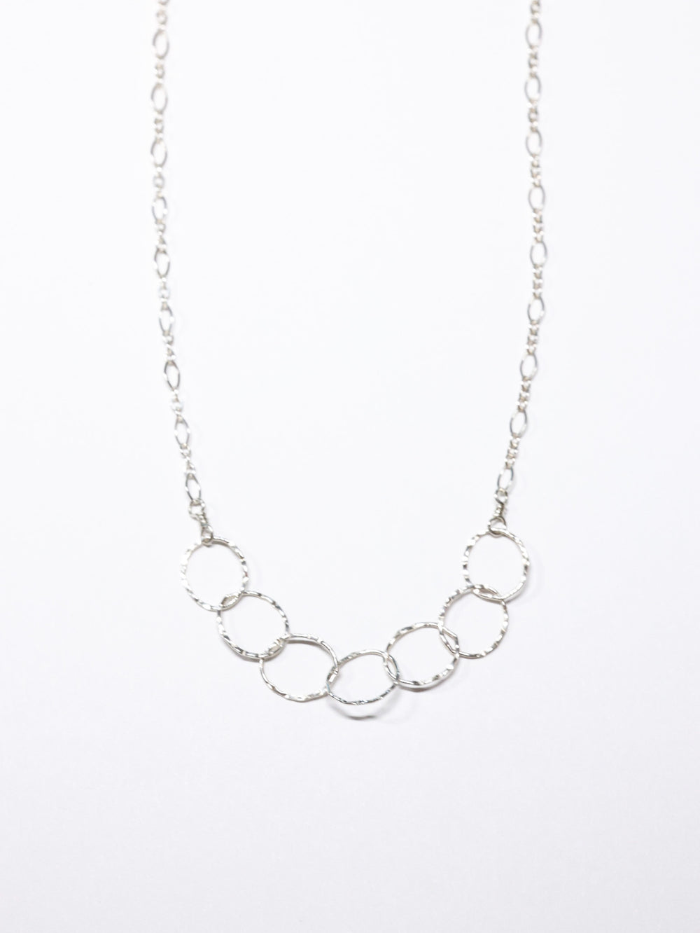 Medium Circles Necklace -Sterling Silver