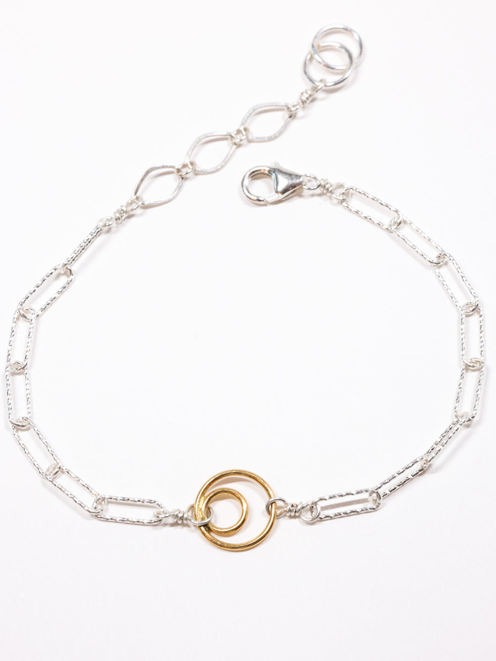 Convergent Circle nh bracelet -sterling