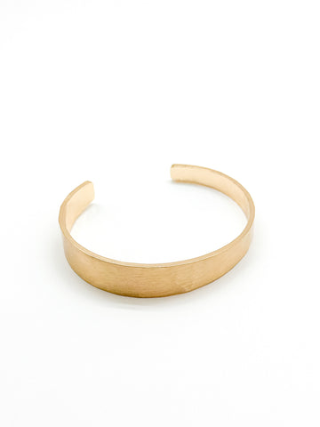 Hammered Metal Cuff -Gold