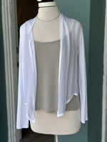 White one size italian wrap layering essential 