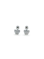 butterfly silver studs