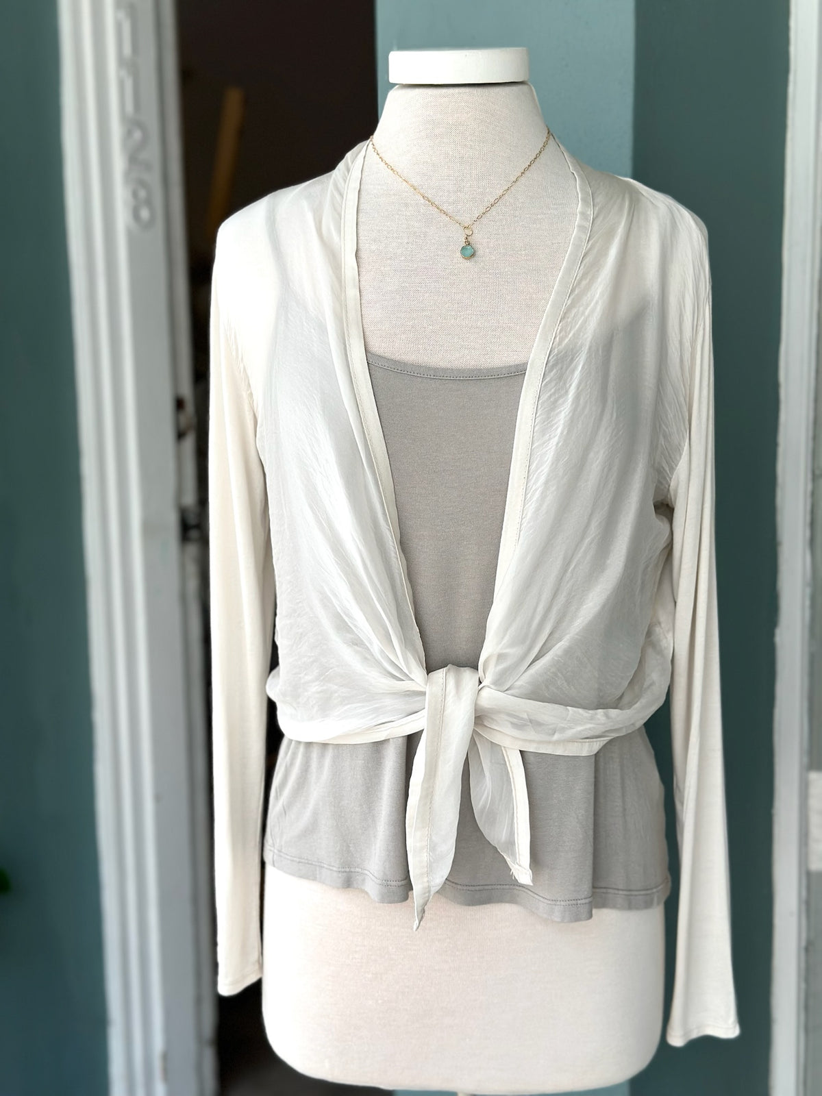 Beige pashmina chloe wrap at 