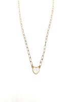 gold heart pendant necklace 