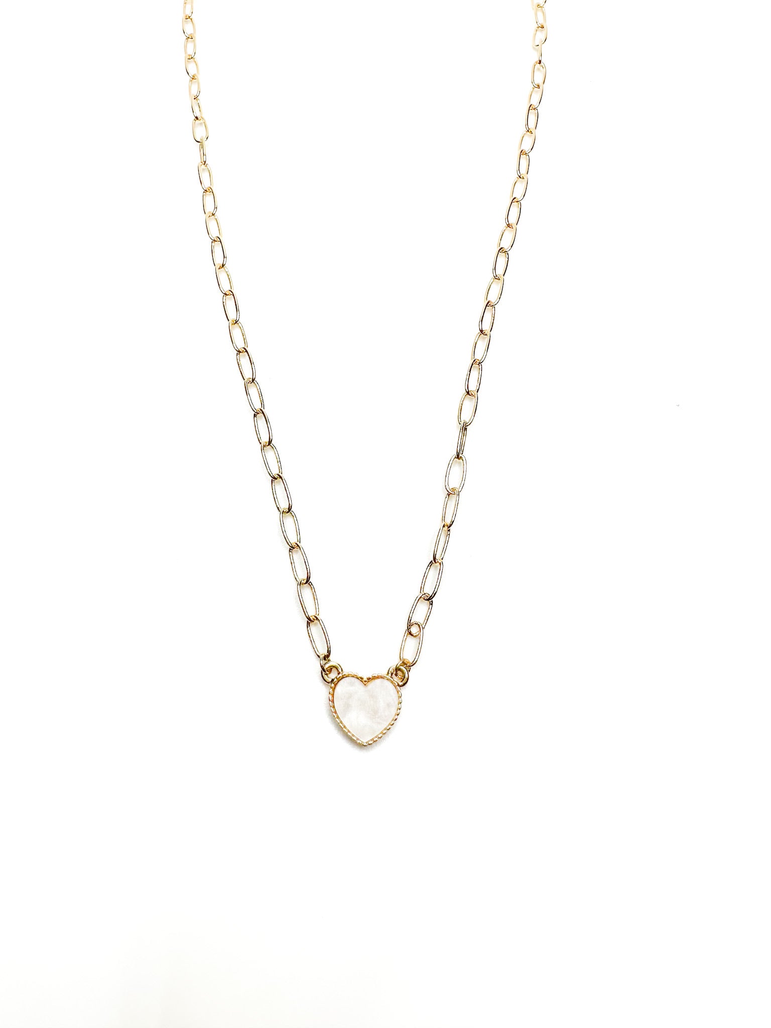 gold heart pendant necklace 
