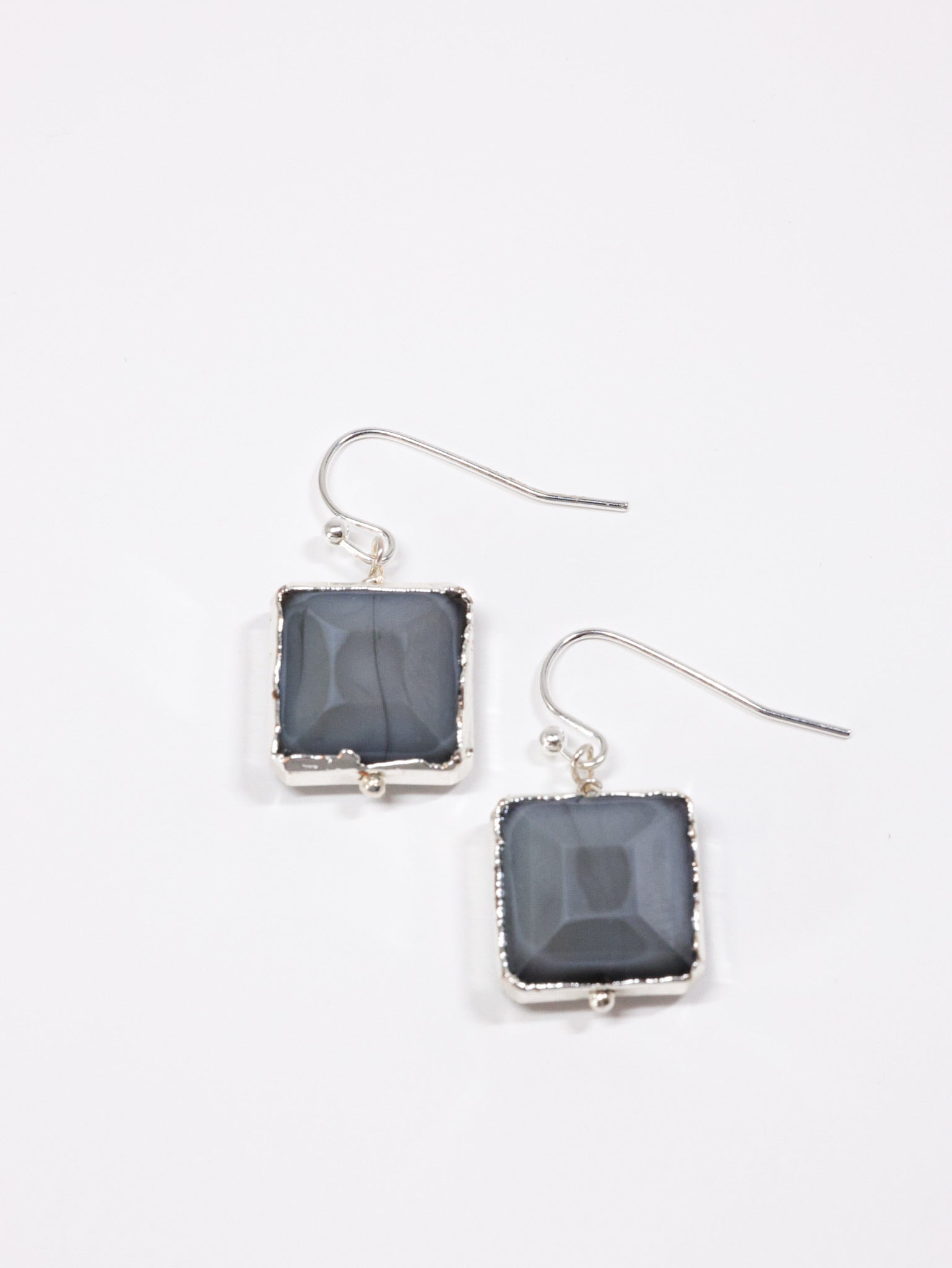shorter grey earrings
