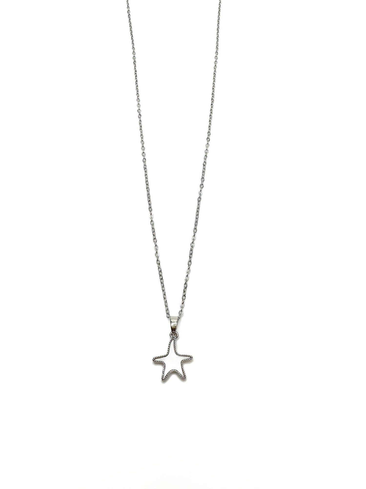 Aurelia Starfish Necklace in Silver