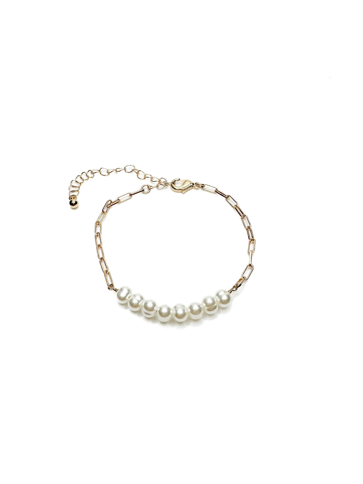 celeste pearl bracelet in gold 