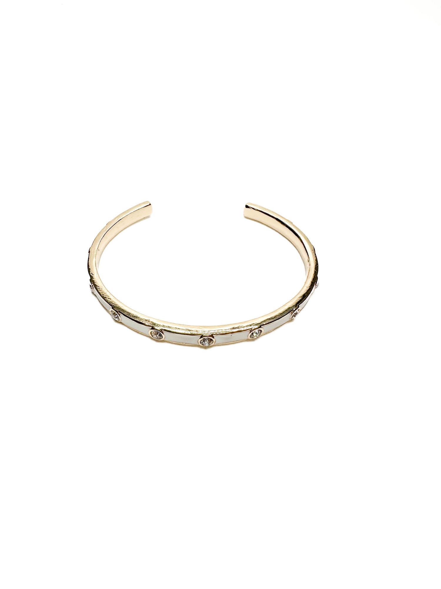 Nova Sparkly Cuff Bracelet – White