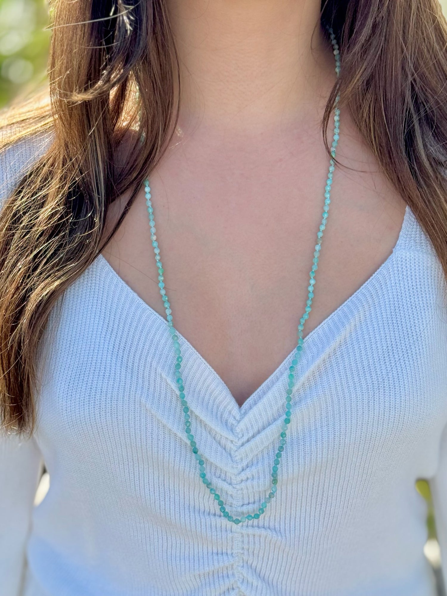 Baila Amazonite Beaded Necklace