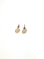 Pearl and Gold Stud Earrings