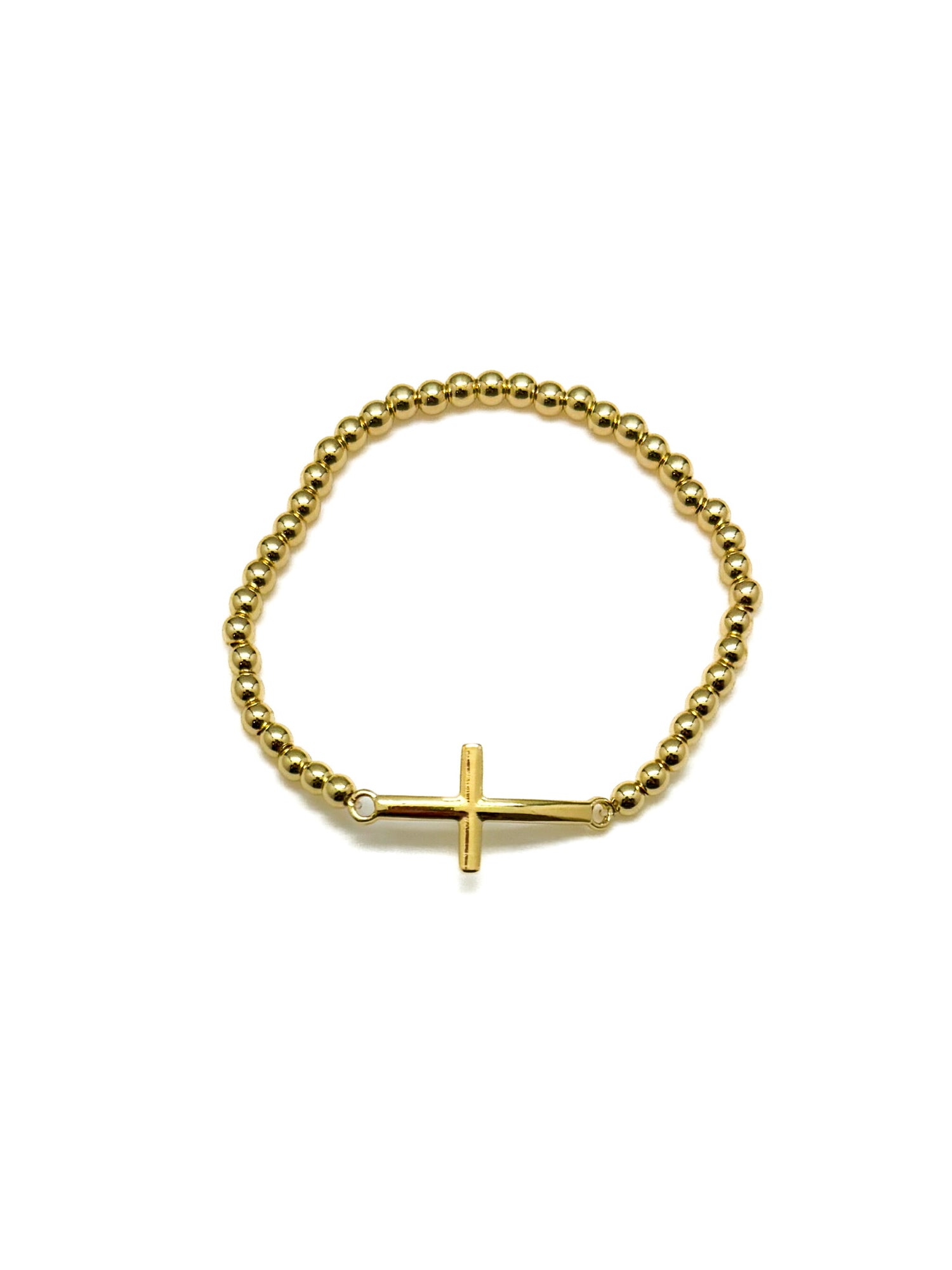 Gold Cross Bracelet