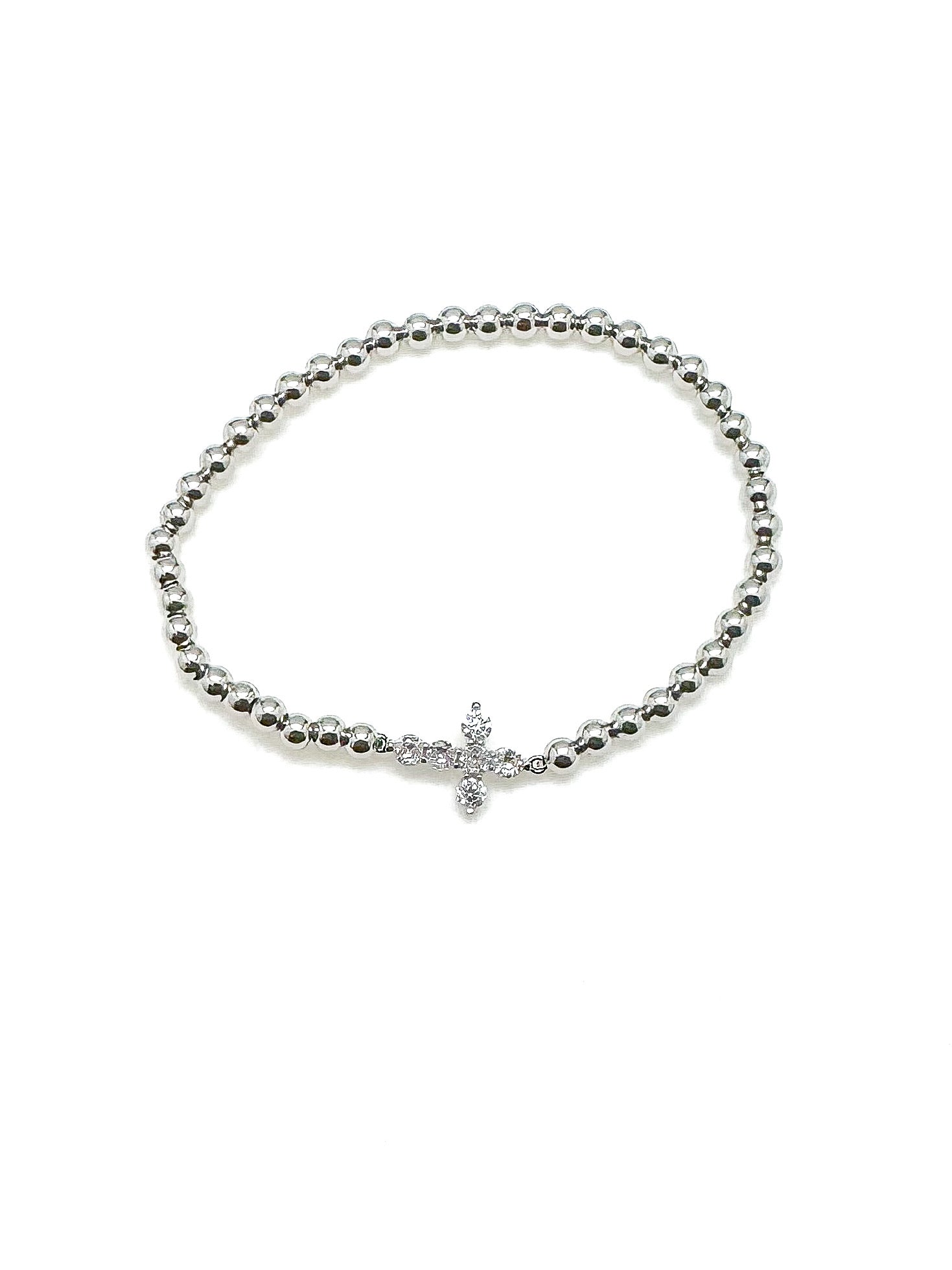 Silver Cross Bracelet