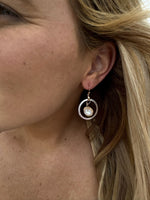 angel earring on model