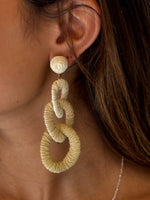 Beige Dangling Earrings 
