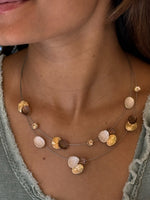 Ridley Necklace being worn 