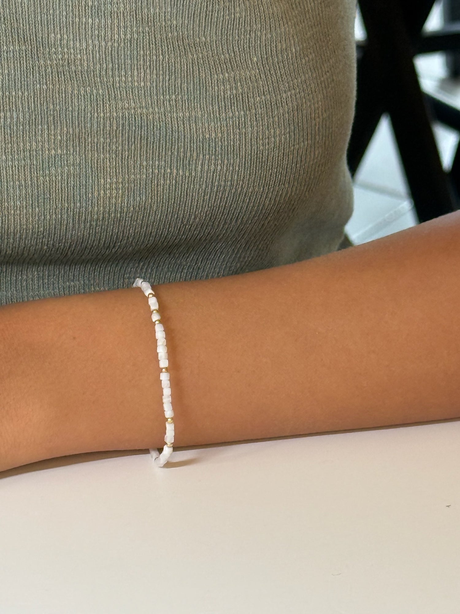 Kiara bracelet being worn 