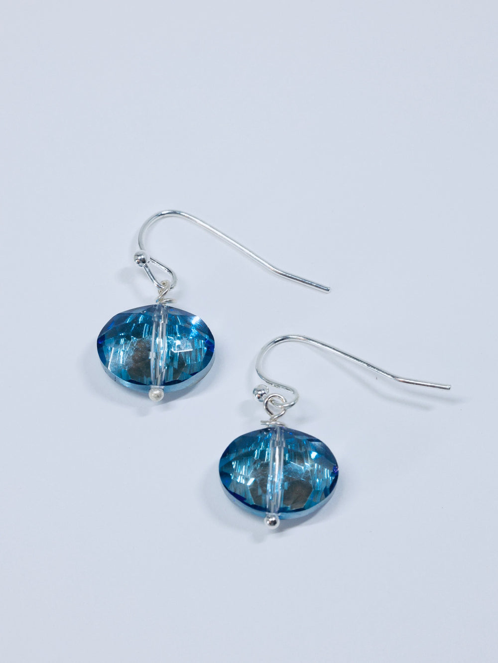 Tara earrings blue and silver 