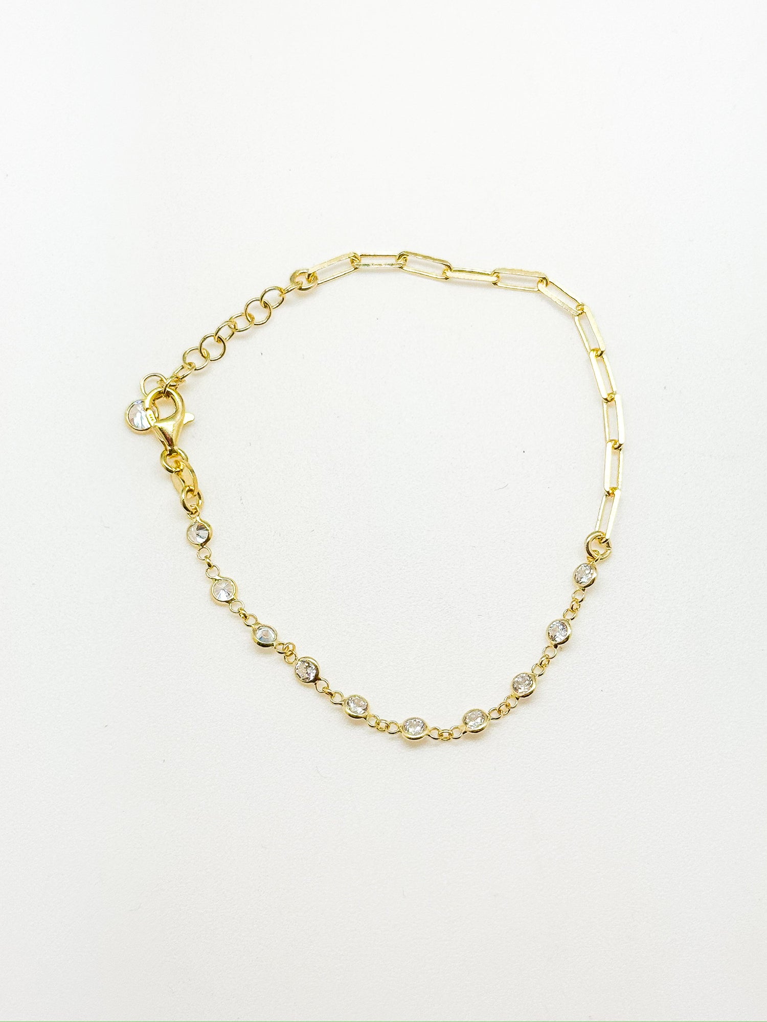 Julia Sterling CZ Bracelet in Gold