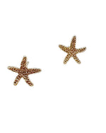 Gold Starfish Studs