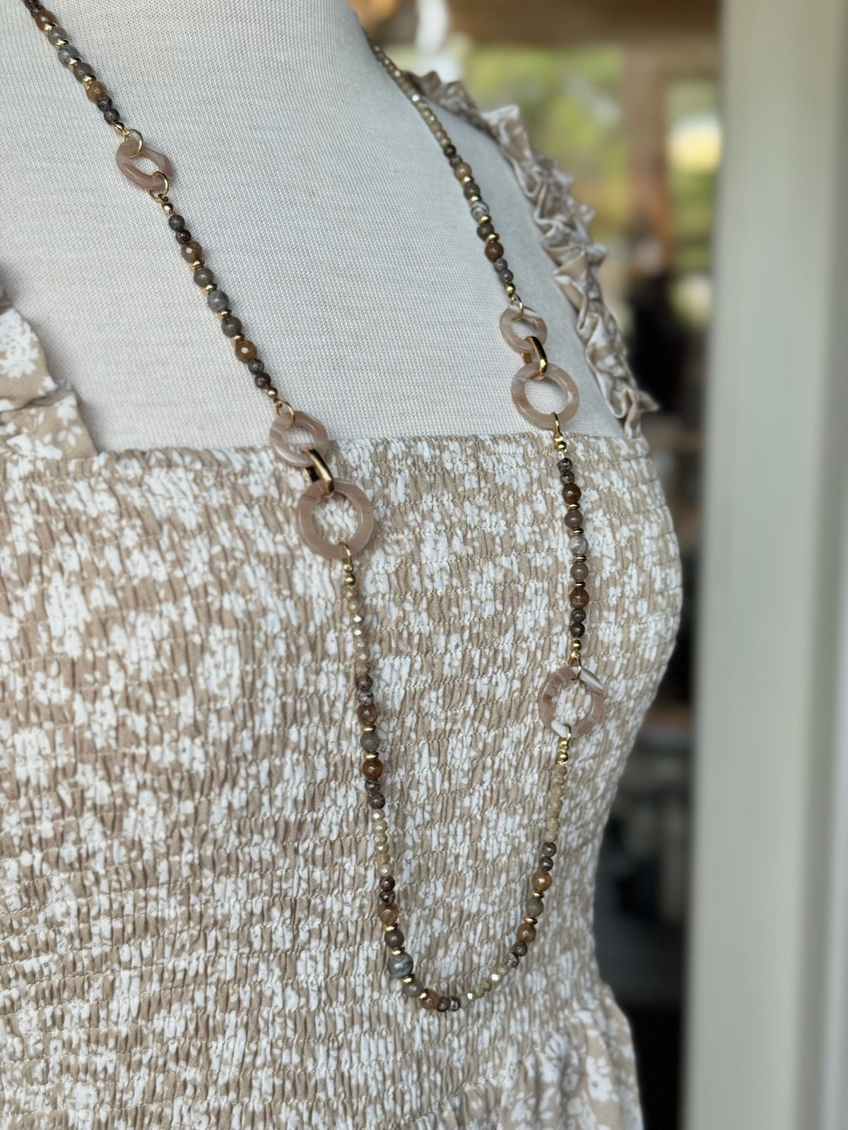Marisol Mixed Stone and Link Necklace