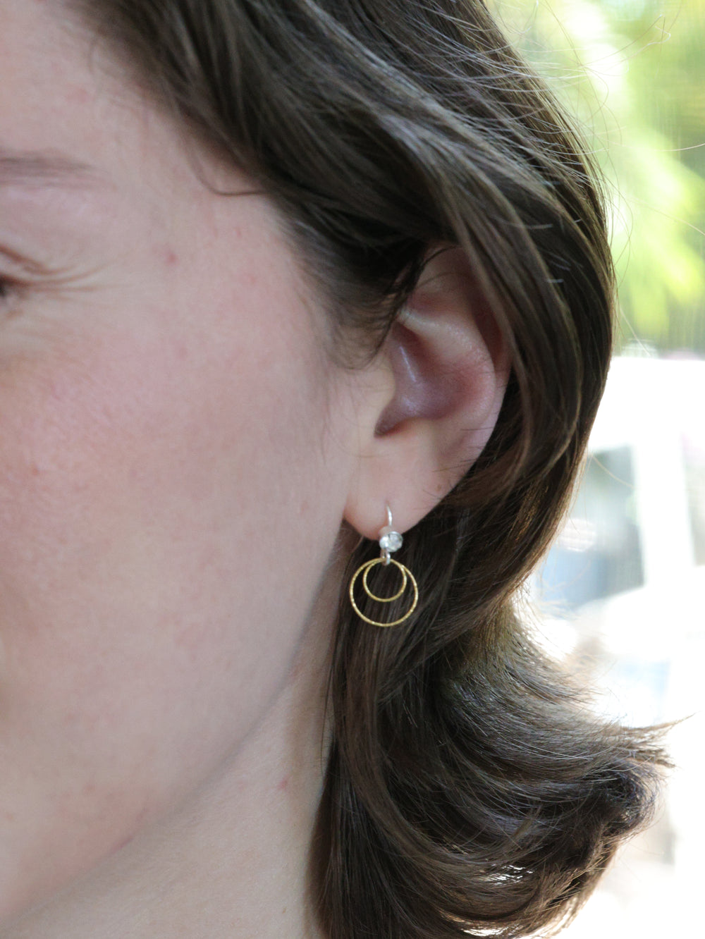 earrings shown on model 