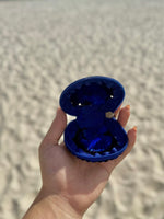 Navy Zippered Shell Coin Purse
