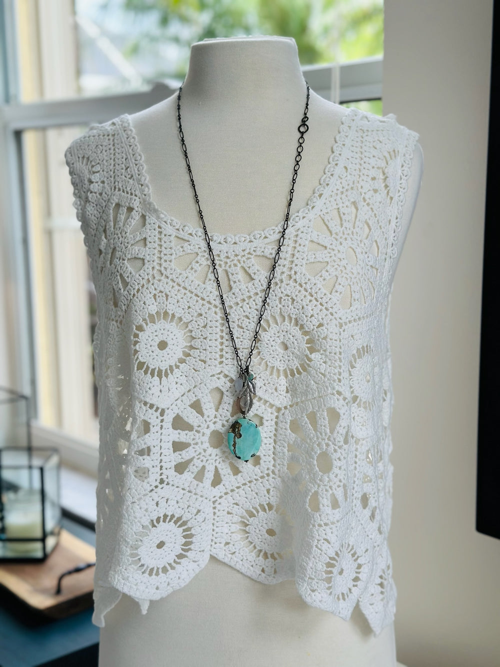 Mannequin styled with necklace 
