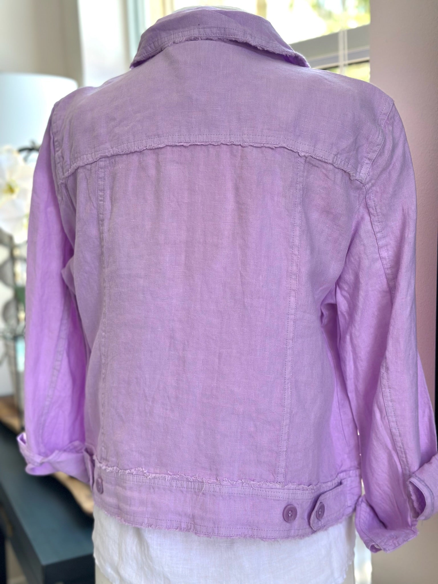 back of linen jacket 