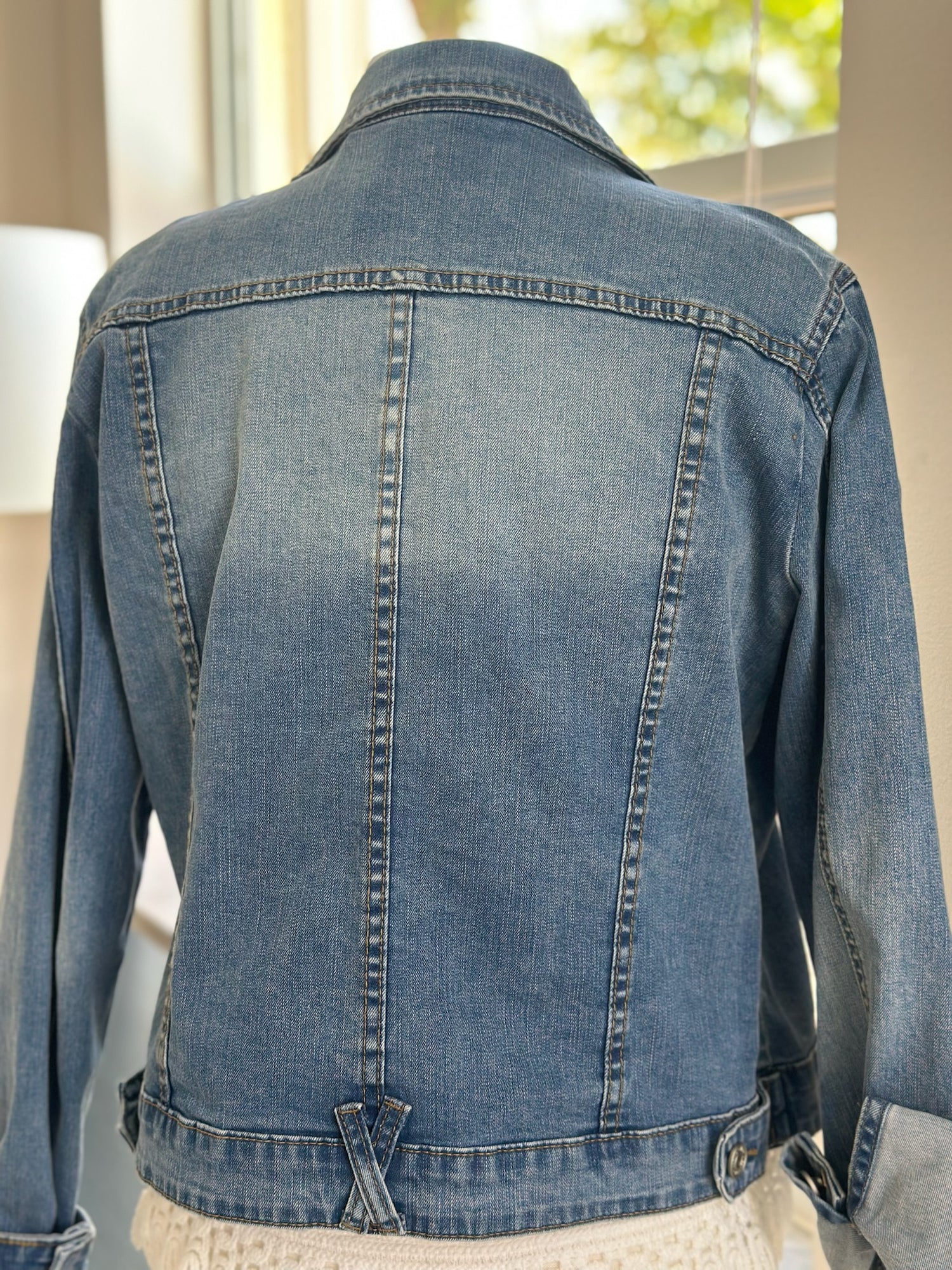 Back of jean jacket 
