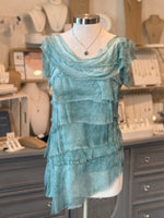 ruffle asymmetrical top 