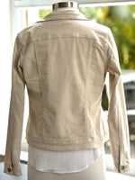 Beige Denim Jacket back