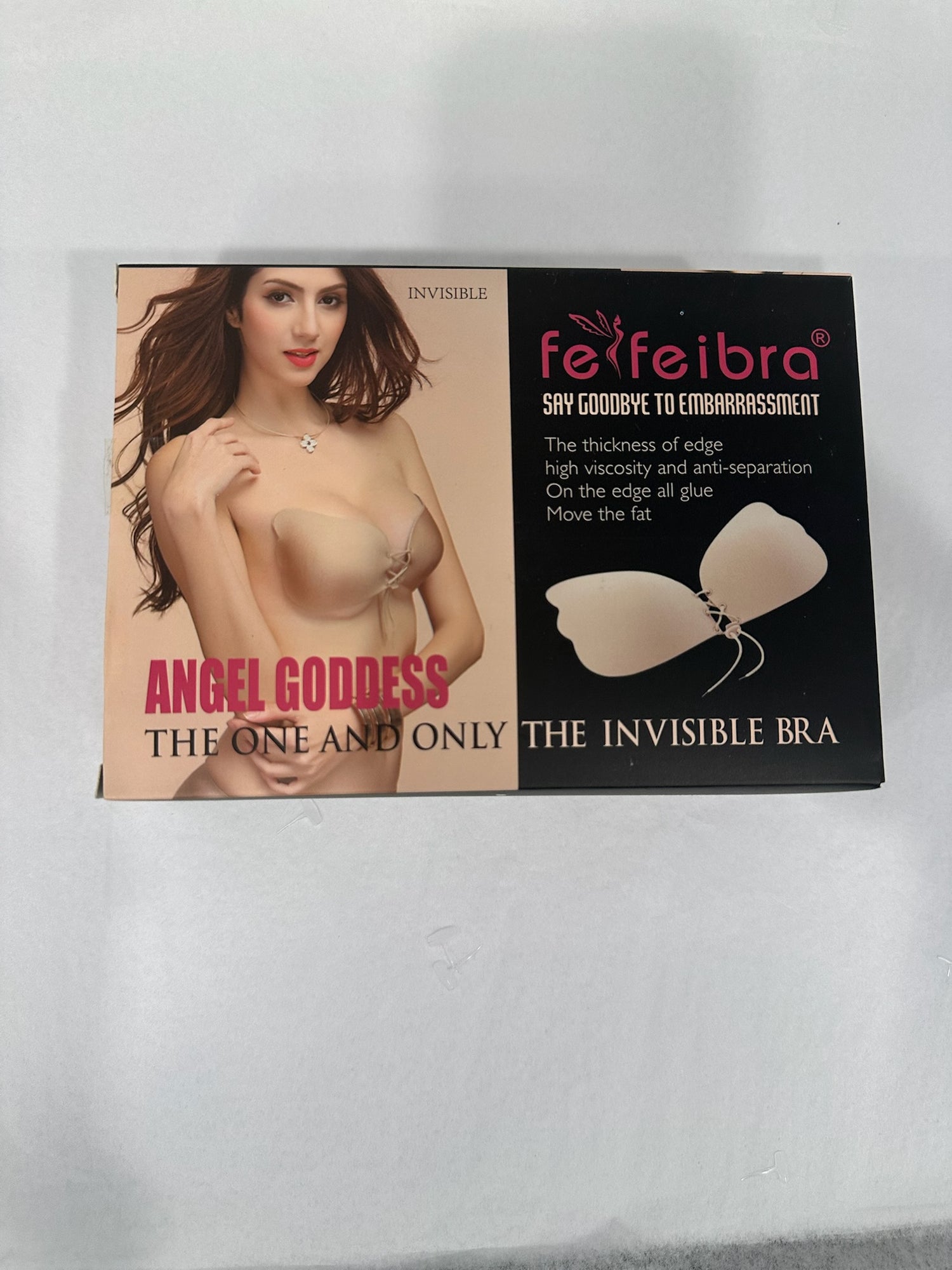 lace-up adhesive bra