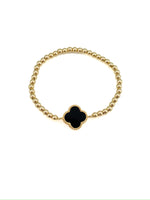 Black Clover Beaded Bracelet