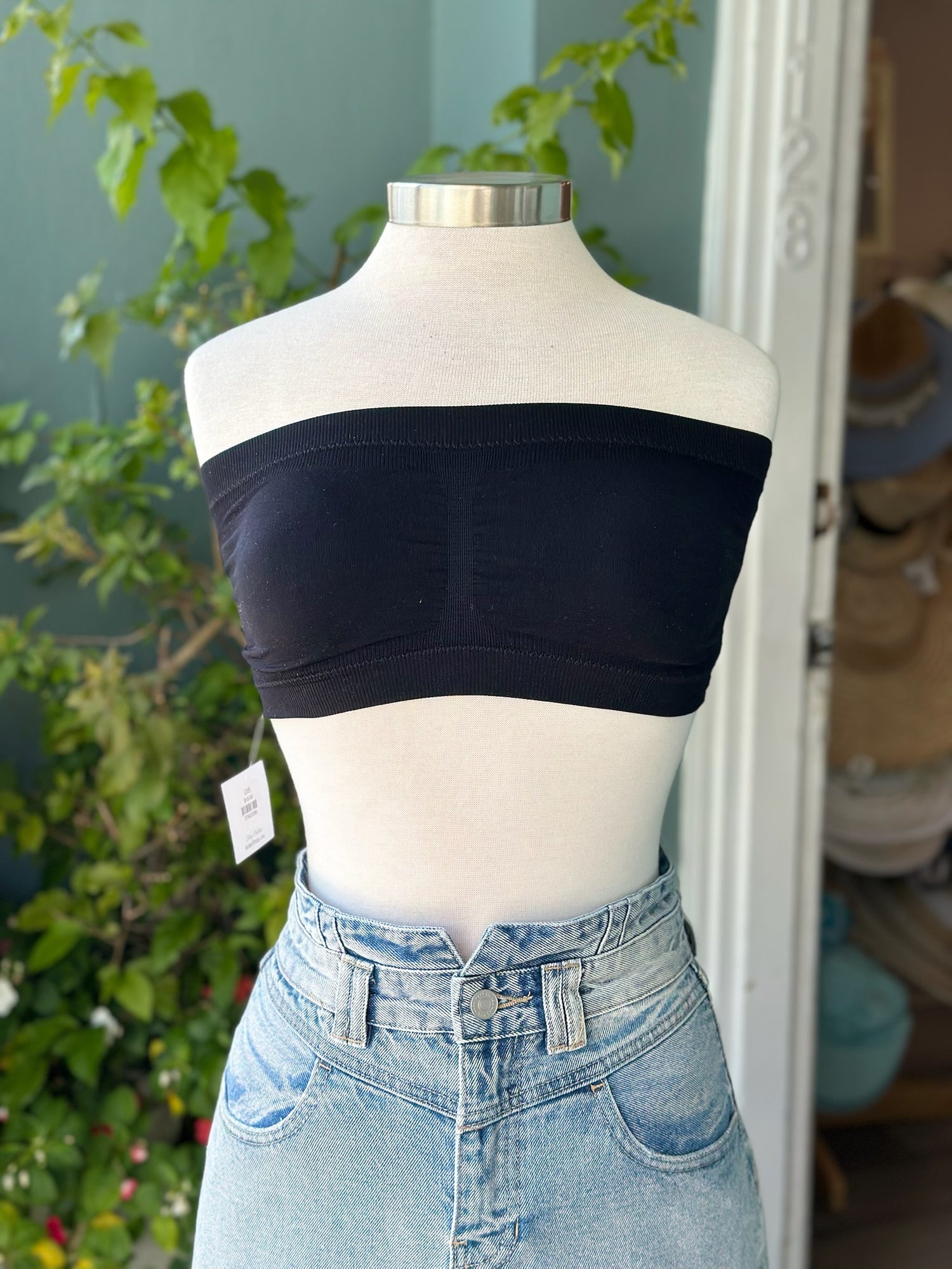 black lace bandeau