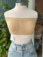beige seamless bandeau