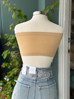 back of beige seamless bandeau