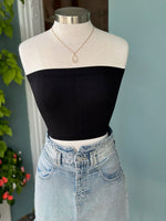 black tube bandeau
