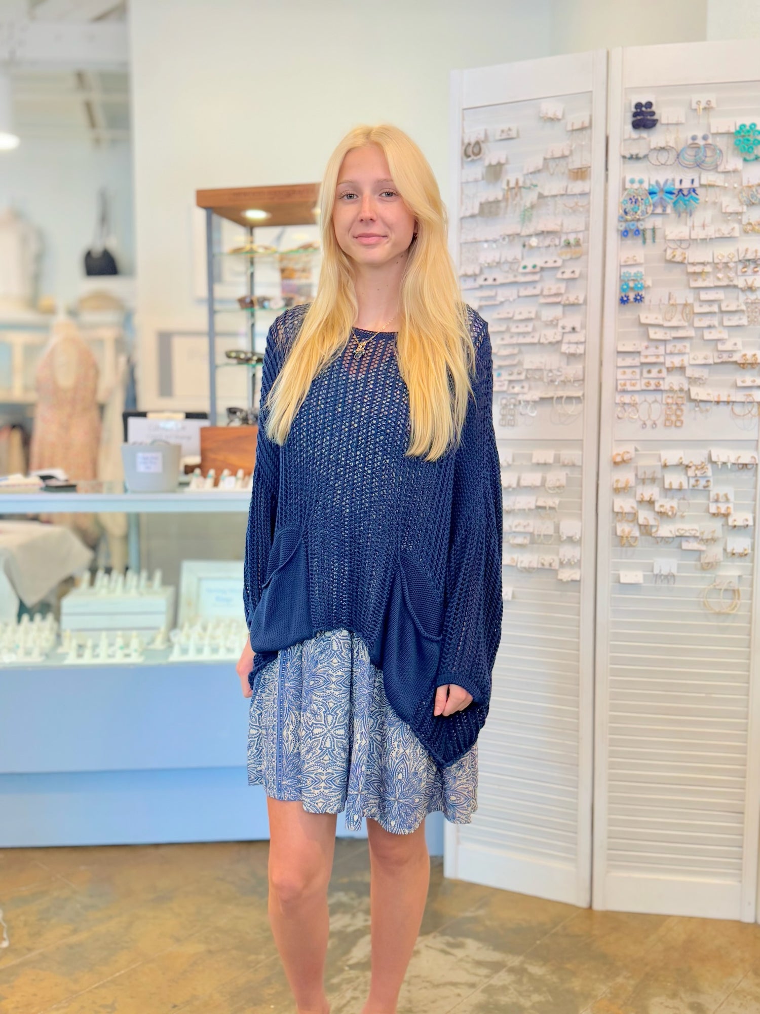 Samantha Dress in Blues