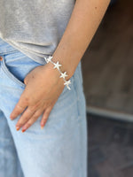 Silver Starfish Bracelet