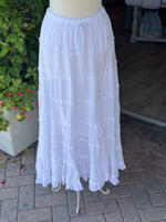 White Skirt Back