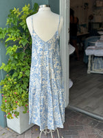 Dress Blue Floral Back