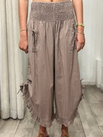 front view of woman wearing one size pants