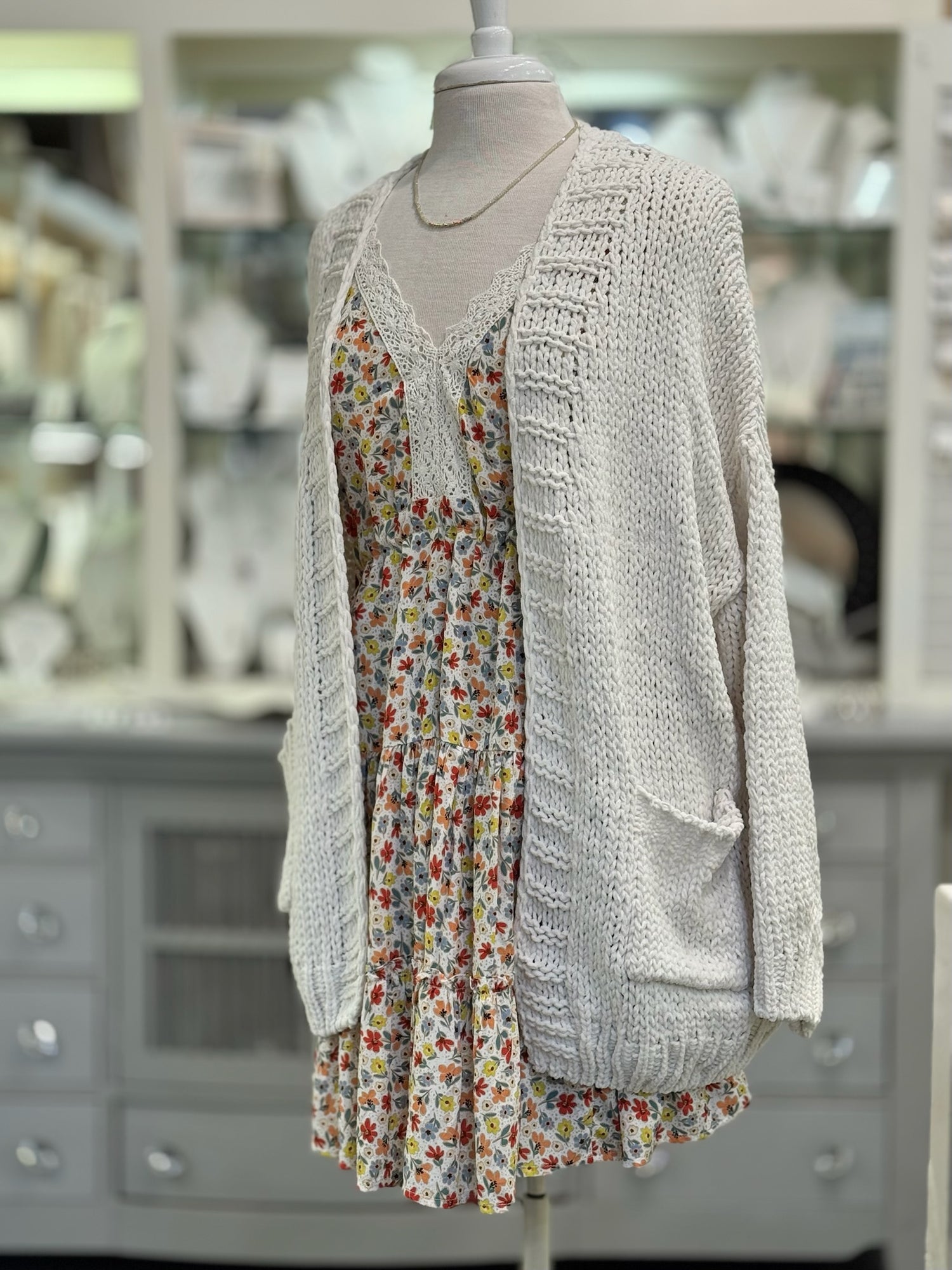 Blair Cardigan in Ivory